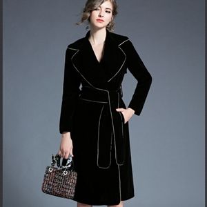 Vintage Look Velvet Coat Size S